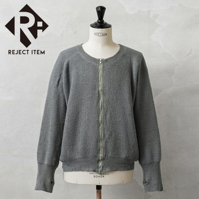 リジェクト 訳あり品 実物 USED デンマーク軍 ウール ジップセーター