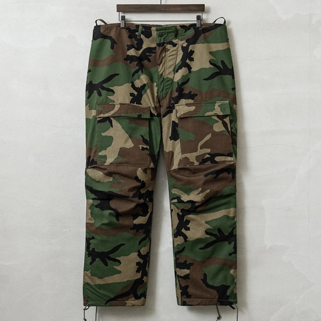 実物 新品 デッドストック 米軍 ケミカル プロテクティブ フロント カーゴパンツ WOODLAND CAMO