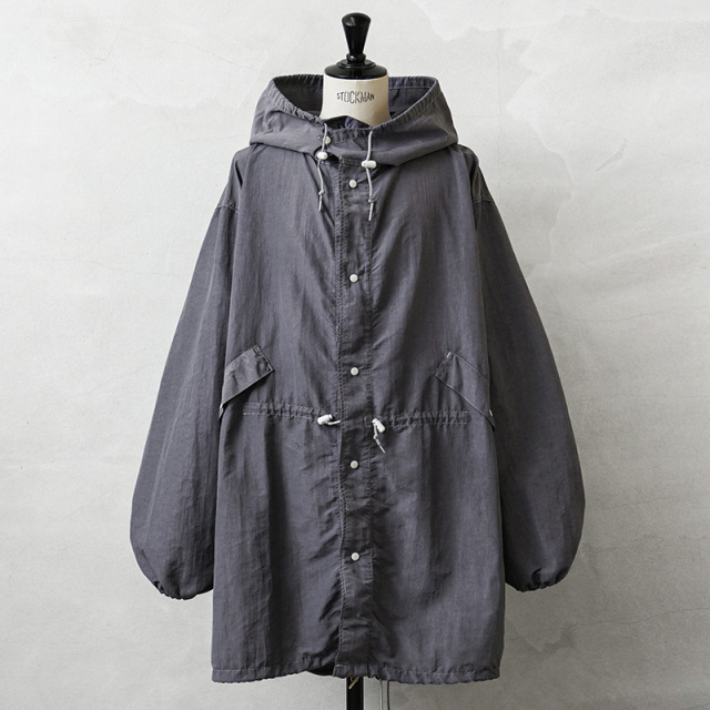 実物 USED 米軍 スノーカモ モッズコート GRAY染め