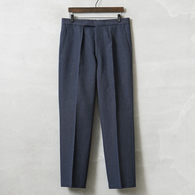 実物 USED イギリス RAF(王立空軍) No.1 DRESS トラウザーズ / オフィサーパンツ ネイビー バックポケット付き