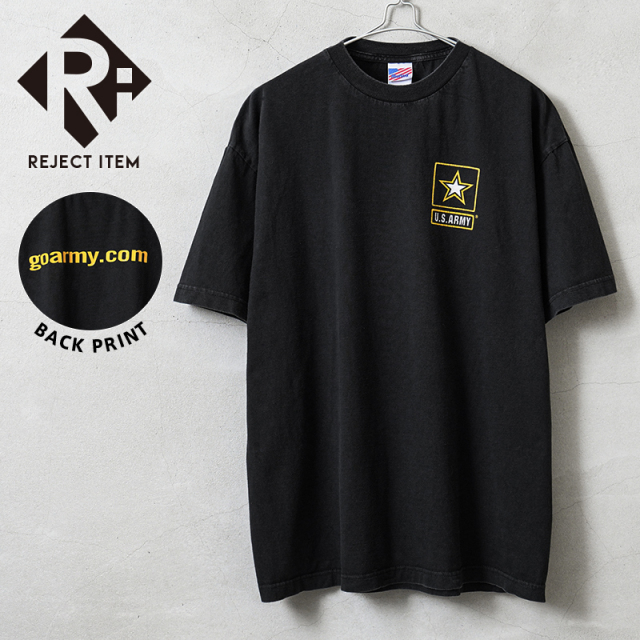 リジェクト 訳あり品 USED 米軍 U.S.ARMY オフィシャルライセンス リクルーティング バックプリント Tシャツ goarmy.com #7