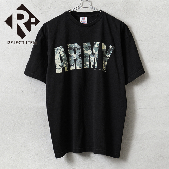 リジェクト 訳あり品 USED 米軍 U.S.ARMY オフィシャルライセンス BAYSIDE社製 Tシャツ デジタルカモ #12