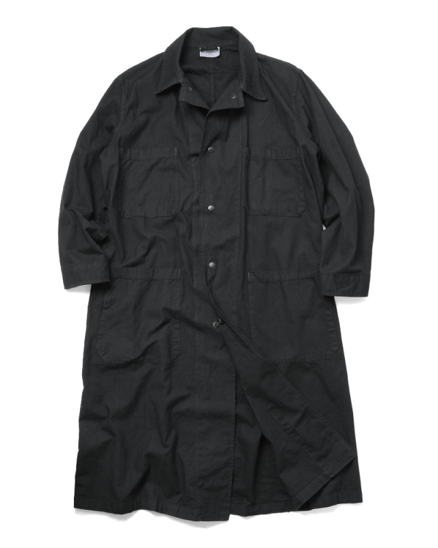 実物 新品 米軍 FOOD INSPECTOR スモックコート BLACK染め