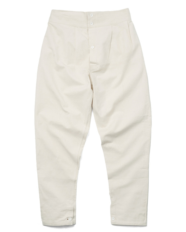 実物 新品 イタリア軍 OFF WHITE ECRUパンツ【T】