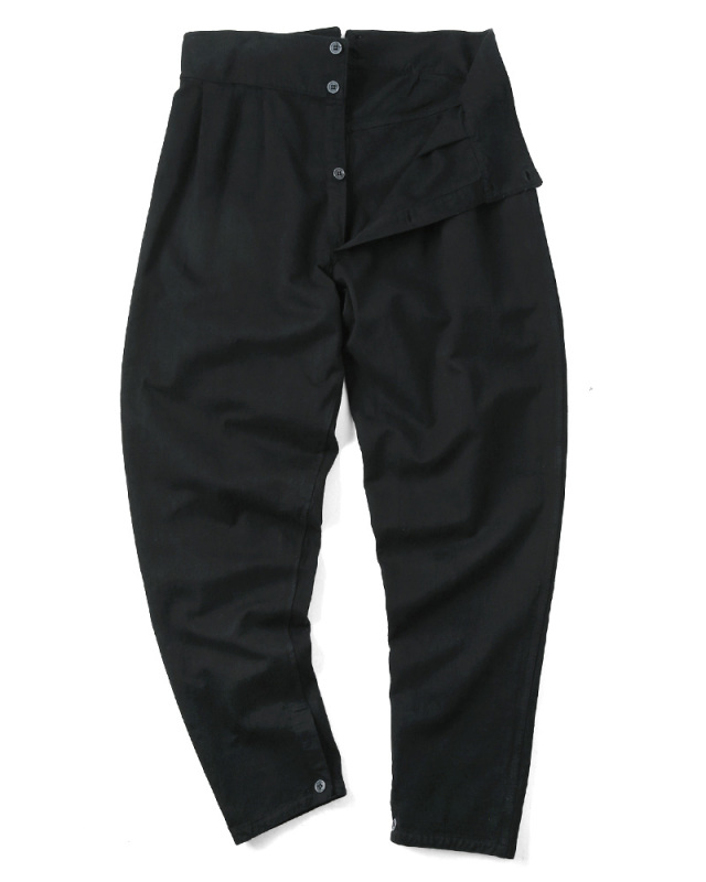 実物 新品 イタリア軍 ECRUパンツ BLACK染め