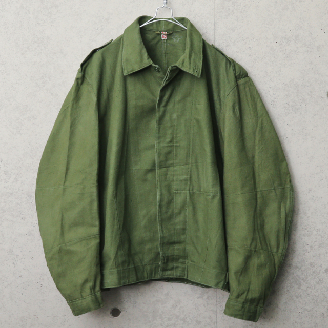 実物 USED スウェーデン軍 メカニック ワークジャケット ウエストアジャスターあり