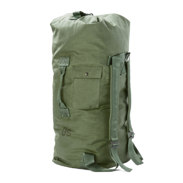 実物 新品 米軍 ダブルストラップ コーデュラナイロン ダッフルバック USステンシル
