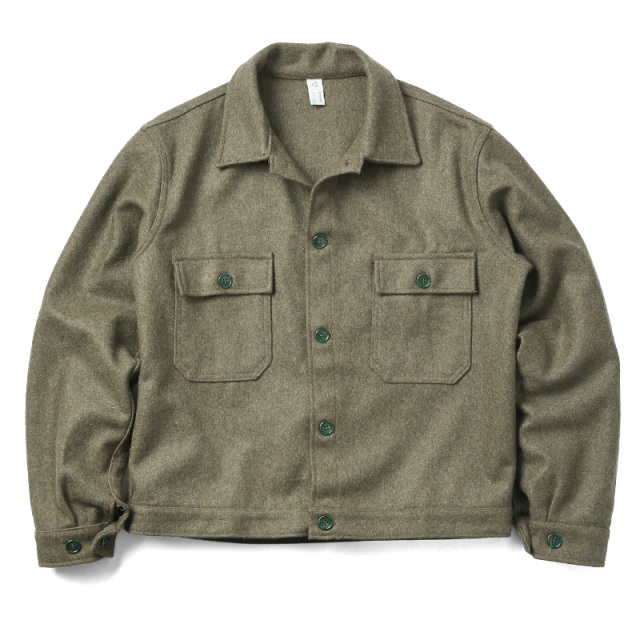 実物 新品 イタリア軍 ウールワークジャケット