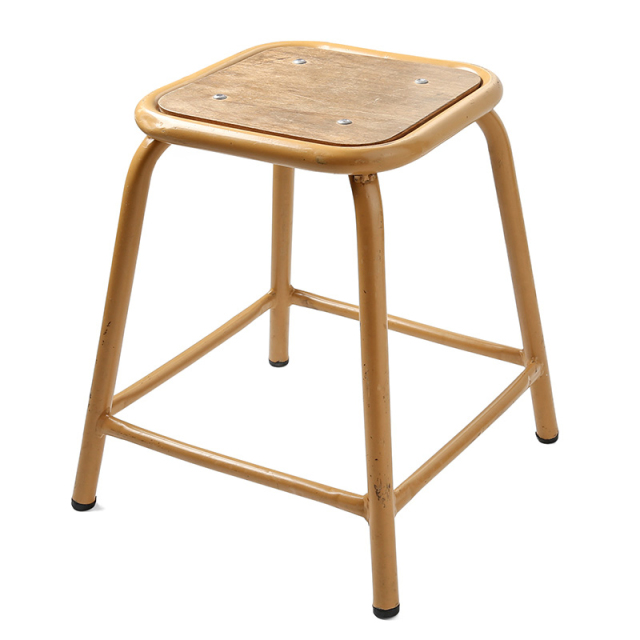 実物 USED フランス軍 スクエアスツール【別途送料1,650円】