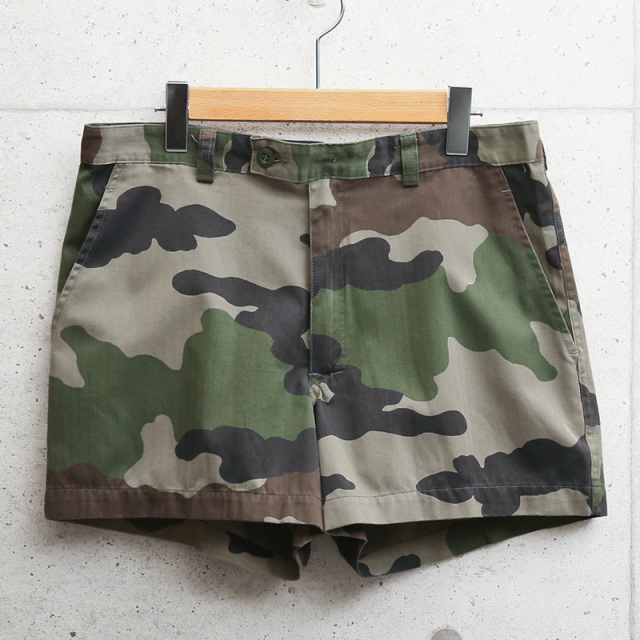実物 USED フランス軍 CCEカモ ショーツ