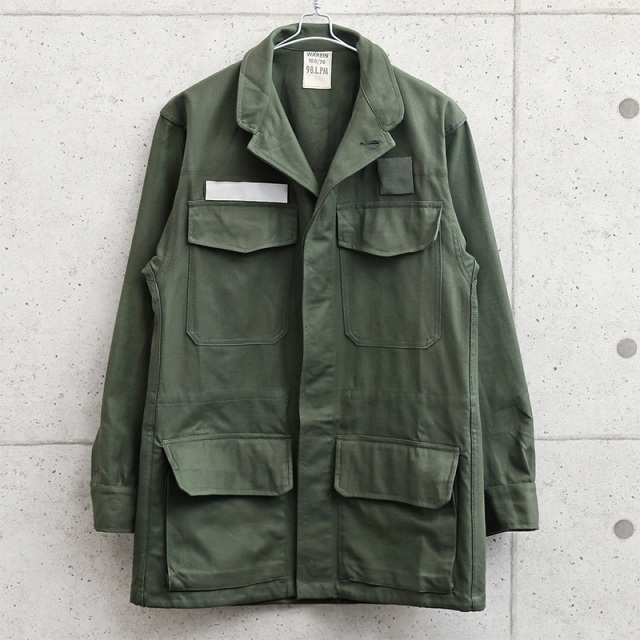 実物 新品 デッドストック フランス軍 AIR FORCE COMBAT フィールド ジャケット フライフロント