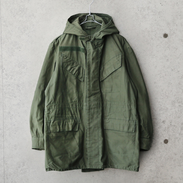 実物 USED ベルギー軍 M-64 AIR FORCE フーデッド フィールドジャケット