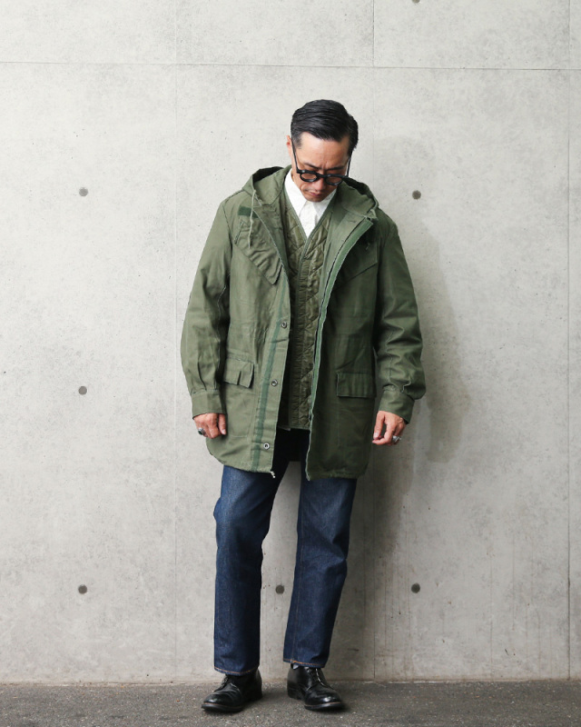 実物 USED ベルギー軍 M-64 AIR FORCE パーカー
