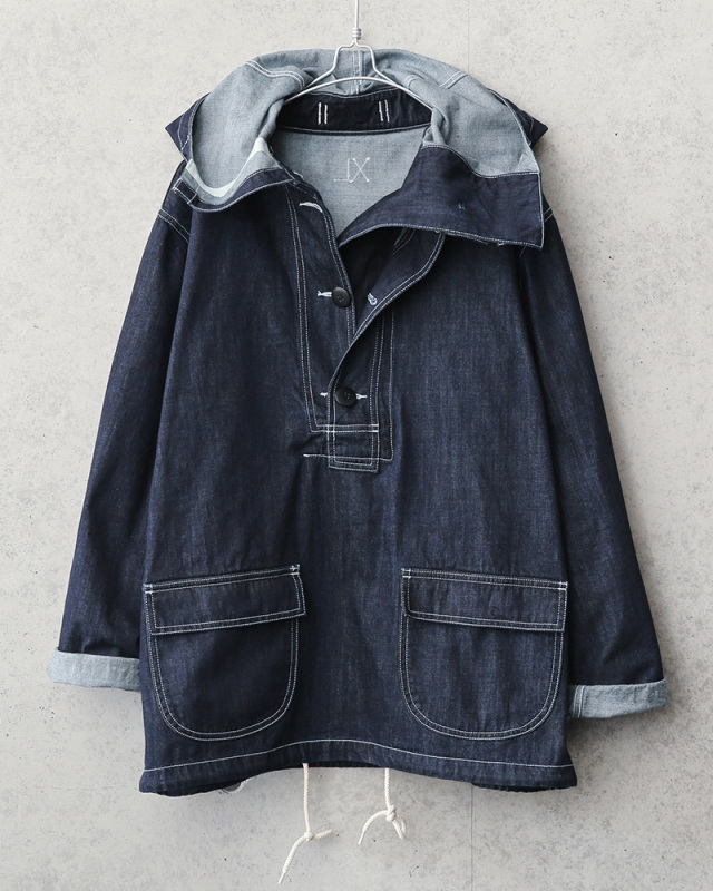 希少 USNAVY スモックパーカー サルゲージ デニムジャケット フード付 希少 USNAVY スモックパーカー サルゲージ デニムジャケット