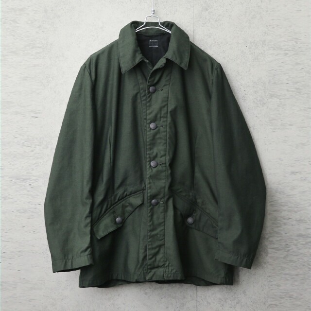 実物 USED スウェーデン軍 M-59 フィールドジャケット ダークオリーブ（BLACK染め）