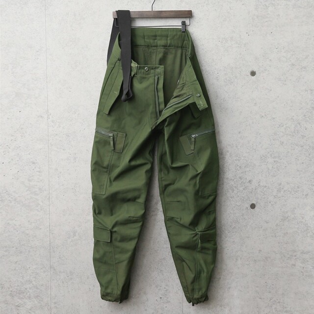 新品 ALE社製 スウェーデン軍 COMMERCIAL MODEL M-90 タンカースパンツ サスペンダー付き GREEN
