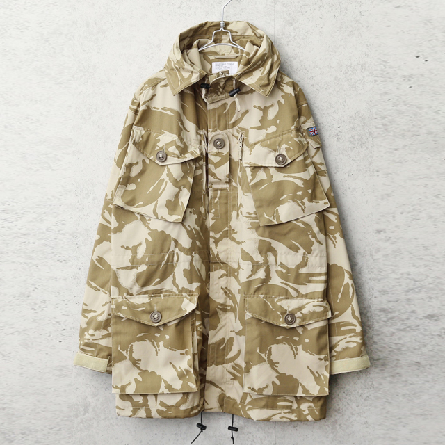 実物 USED イギリス軍 WINDPROOF コンバット スモック デザートDPMカモ