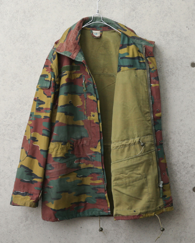 実物 USED ベルギー軍 M-90 ジグソーカモ フィールド ジャケット