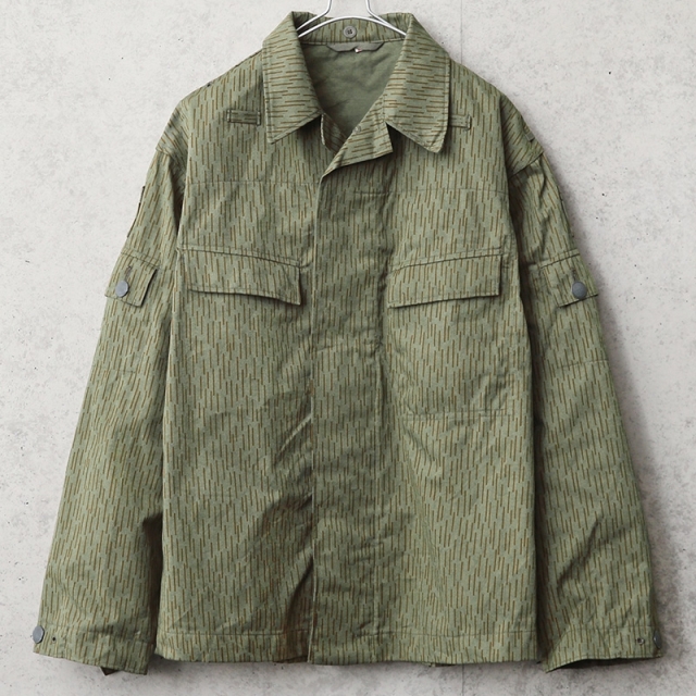 実物 USED 東ドイツ軍 レインドロップカモ フィールドジャケット サイドポケット無し