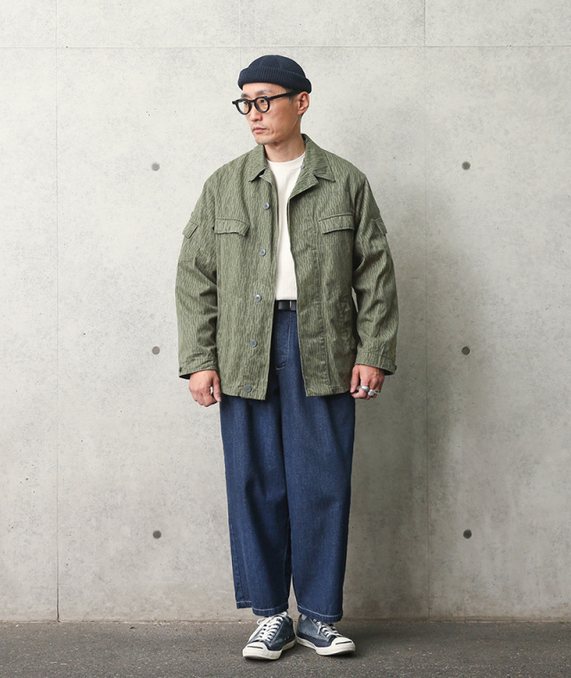 実物 実物 USED 東ドイツ軍 レインドロップカモ フィールドジャケット