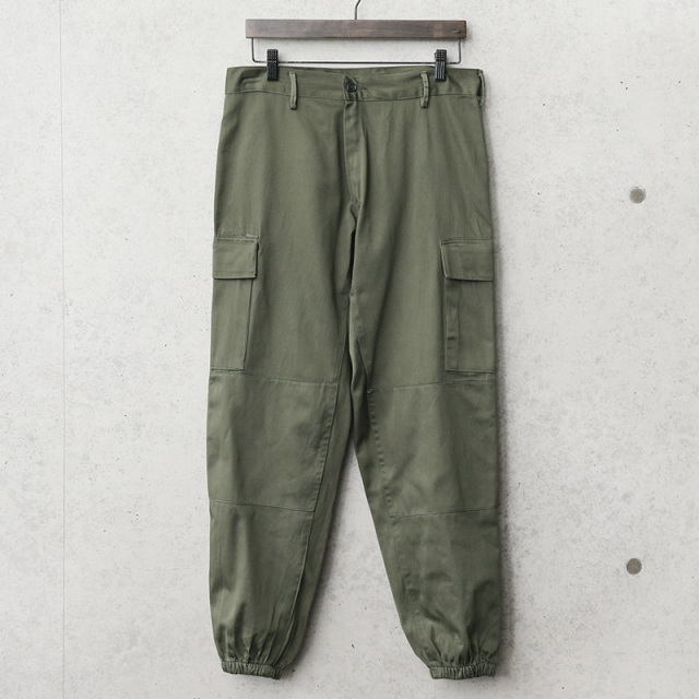 実物 USED イタリア軍 ダブルニー ZIP カーゴパンツ