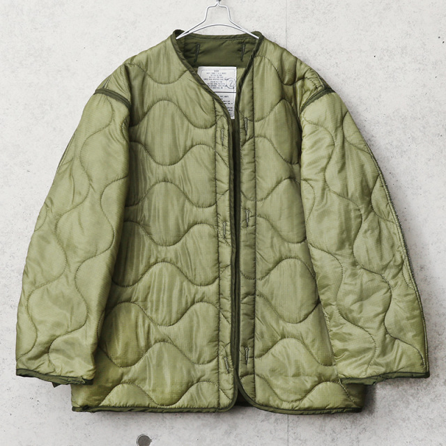 実物 新品 デッドストック 米軍 M-65 フィールドジャケット用ライナー フロントボタン無しタイプ