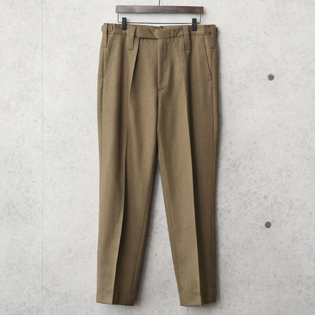 実物 USED イギリス陸軍 ALL RANKS No.2 DRESS ウール トラウザーズ / オフィサーパンツ ブラウン WOOL100%
