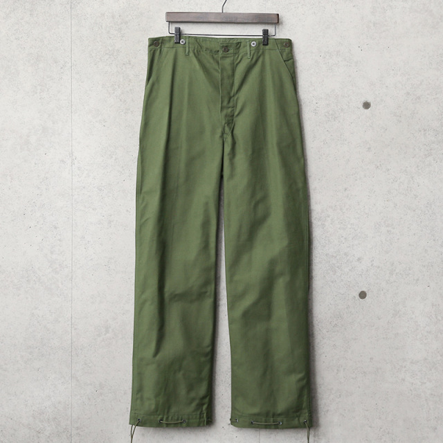 実物 USED スウェーデン軍 ヴィンテージ シンチバック ユーティリティ ワークパンツ