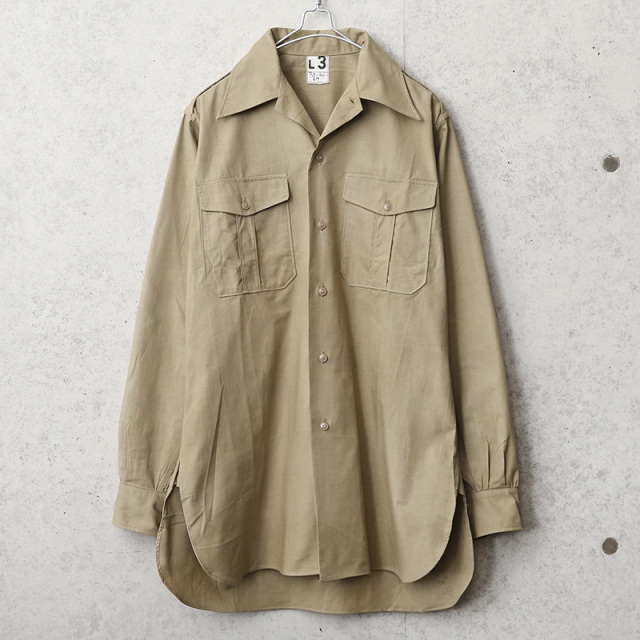 実物 USED フランス軍 M-47 ヴィンテージ チノシャツ