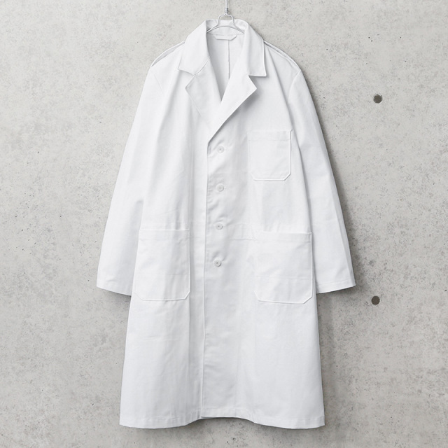 実物 新品 デッドストック オランダ軍 チェンジボタン ホワイト ワークコート