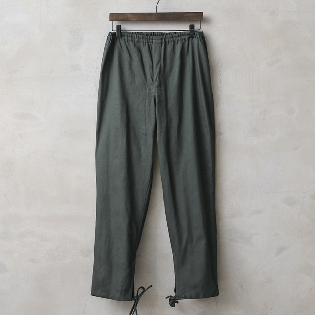 実物 新品 デッドストック ロシア軍 70s スリーピングパンツ ウエストゴム Olive Gray