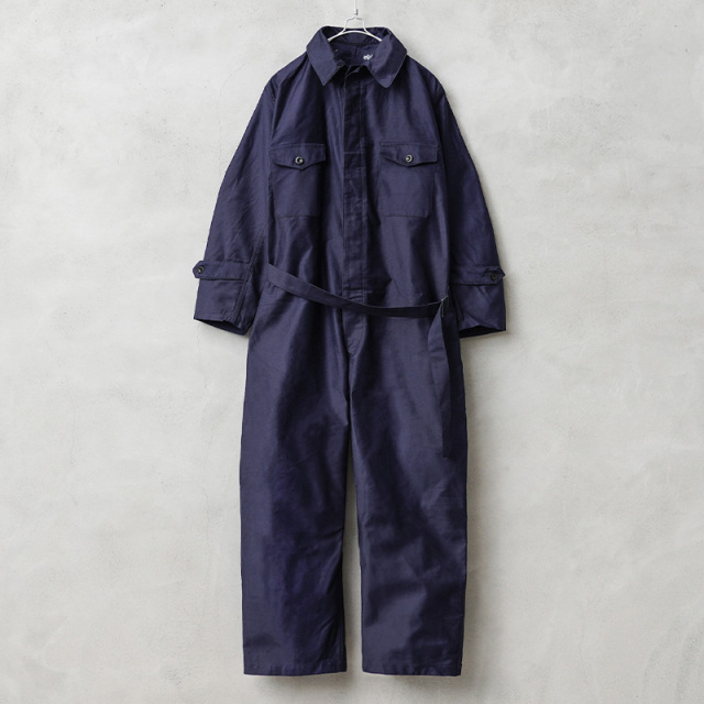 実物 新品 デッドストック イタリア軍 コットンサテン ワーク カバーオール