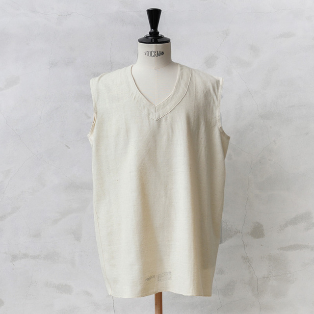 ミリタリー 卸売 仕入れ 問屋 実物 USED フランス軍 リネン ベスト