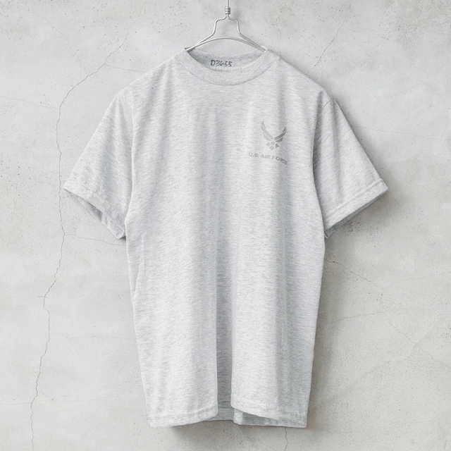 実物 USED 米軍 U.S.AIR FORCE S/S Tシャツ バックプリント入り