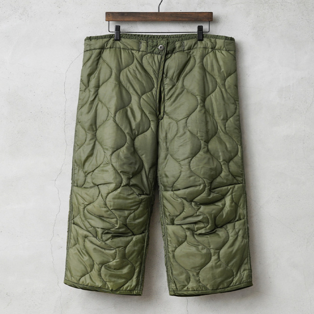 実物 新品 デッドストック 米軍 M-65 フィールドパンツ キルティング ライナー ノンリップ
