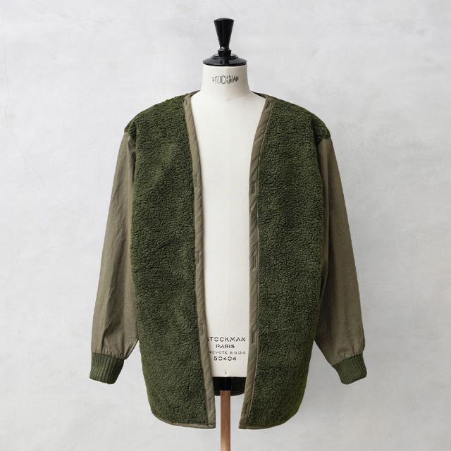 実物 新品 デッドストック オランダ軍 ボアライナー OLIVE