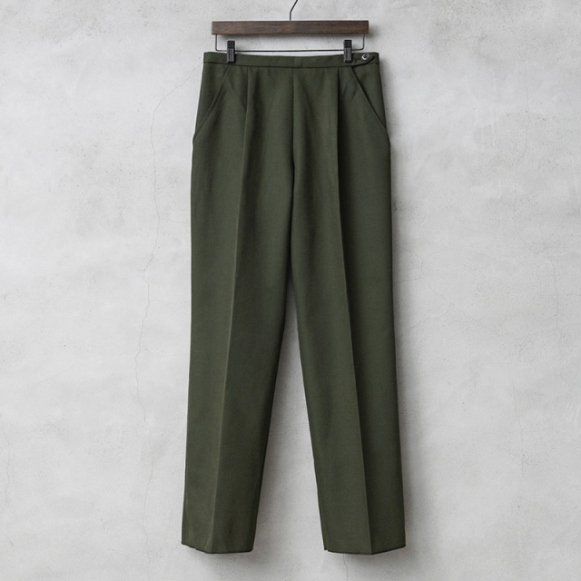 実物 USED イギリス軍 レディース BARRACK DRESS トラウザーズ OLIVE