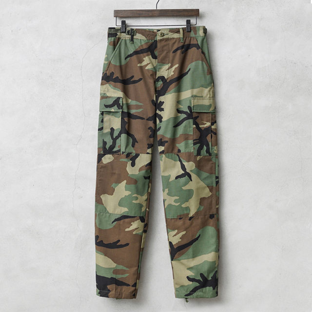 実物 新品 デッドストック 米軍 BDU WOODLAND CAMO カーゴパンツ