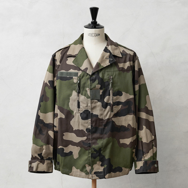 デットストック｜80s フランス軍 F-2 ミリタリー ジャケット 黒染め