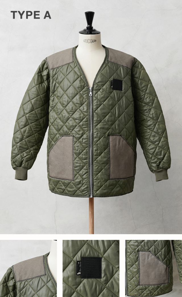 ギリシャ軍のキルティングライナーリメイクジャケット　スイス軍ウールパンツ　セット ギリシャ軍のキルティングライナーリメイクジャケット スイス軍ウール