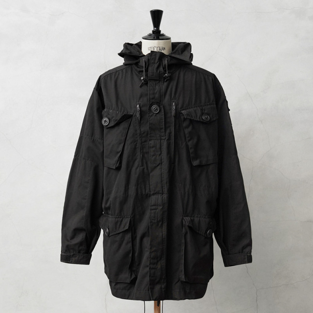 実物 新品 デッドストック イギリス軍 WINDPROOF コンバット スモック デザートDPMカモ DEEP BLACK染め