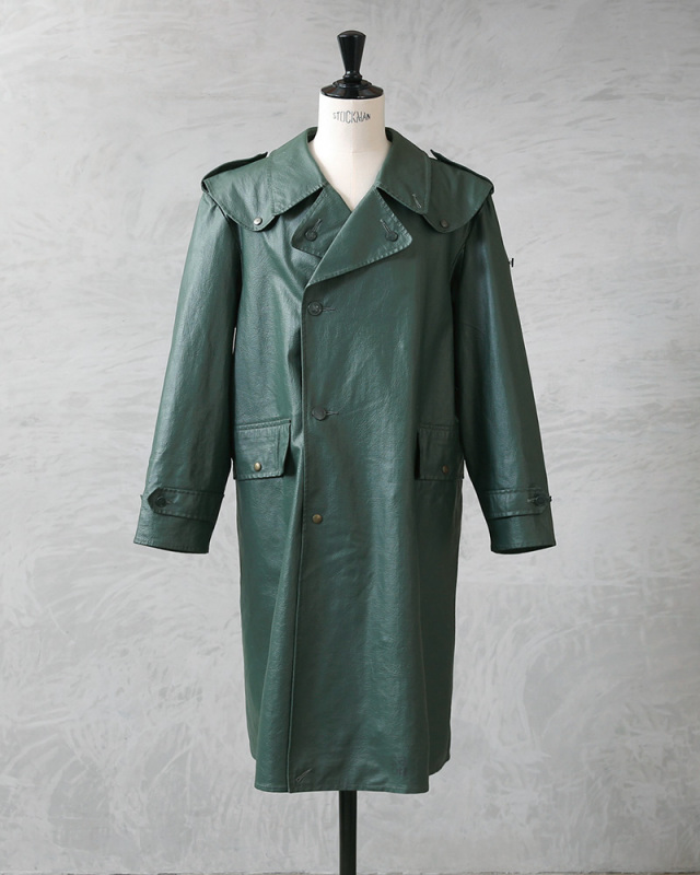 ミリタリー 卸売 仕入れ 問屋 実物 USED スイス軍 PVCレザー レインコート