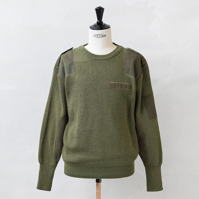 実物 USED イタリア軍 コマンドセーター オリーブ