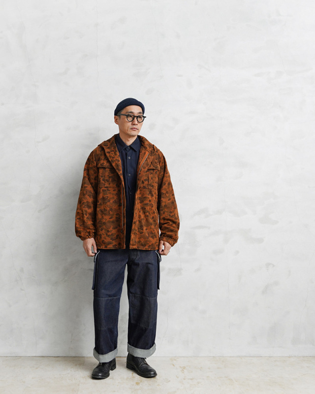 実物　オーストリア軍　ミリタリー ピードットカモ　ミリタリー ジャケット オーストリア軍 ピードットカモ ロングパーカー 1960年