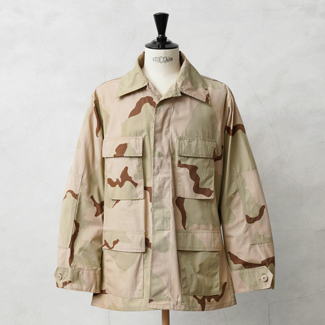 実物 USED 米軍 3カラーデザートカモ DCU ジャケット リップストップ / 3C DESERT CAMO BDU