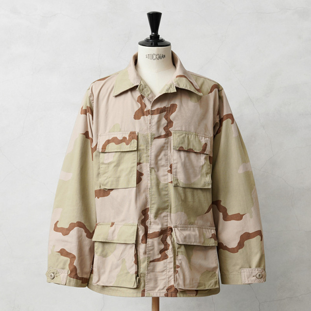 実物 USED 米軍 3カラーデザートカモ DCU ジャケット ノンリップ / 3C DESERT CAMO BDU