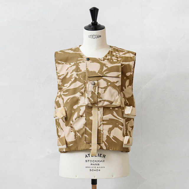 実物 新品 デッドストック イギリス軍 コンバット ボディアーマーベスト デザートDPMカモ