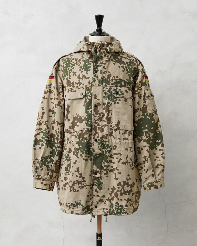 実物　ドイツ軍　フレクターカモ　ミリタリーパーカー　迷彩　サバゲー ミリタリー 卸売 仕入れ 問屋 実物 USED ドイツ軍 デザートフレクター