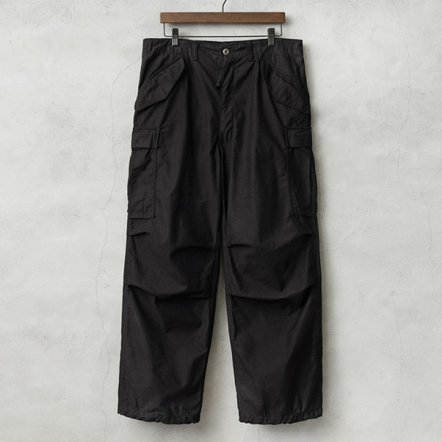 実物 新品 デッドストック 米軍 M-65フィールドカーゴパンツ ウッドランド迷彩 DEEP BLACK染め