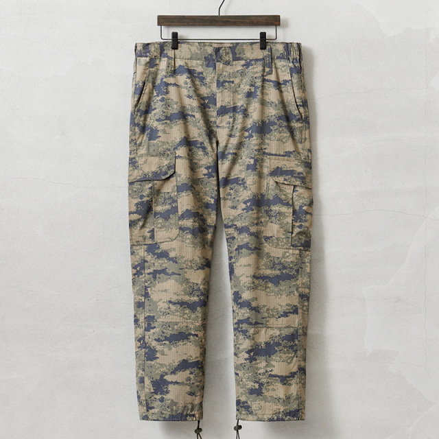 実物 USED トルコ軍 AIR FORCE リップストップ カーゴパンツ NANOカモ / トルコ空軍
